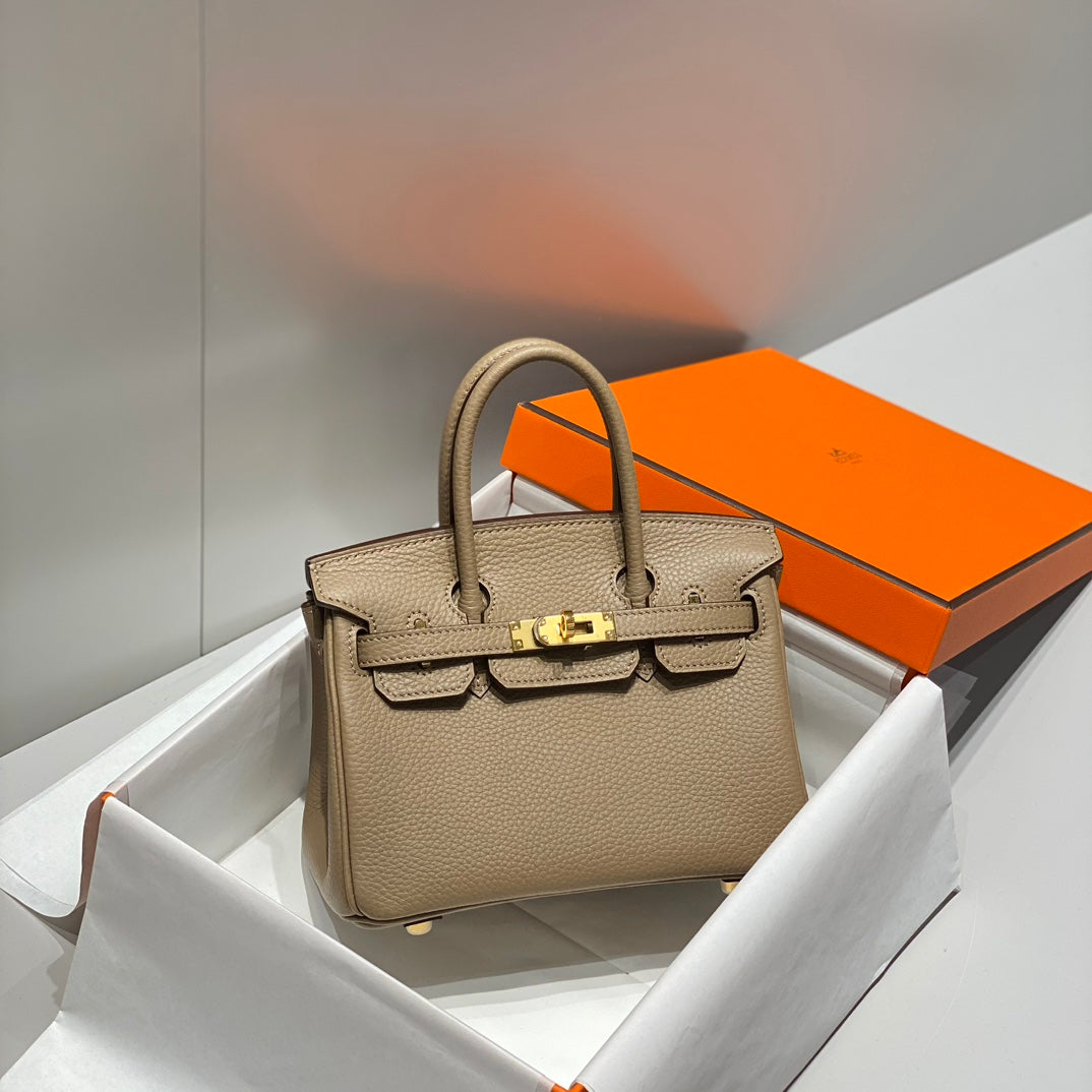HM Birkin 20cm Gris Tourterelle Togo Leather Gold Hardware