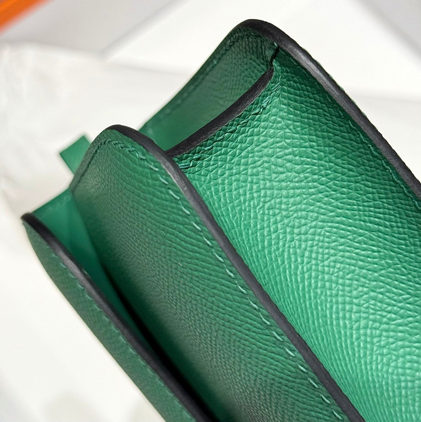 HM Constance Elan 24 Green Epsom Gold Hardware 237332
