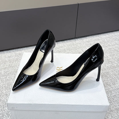 CD 26s High Heels Pump 105 Black Patent Leather 661481