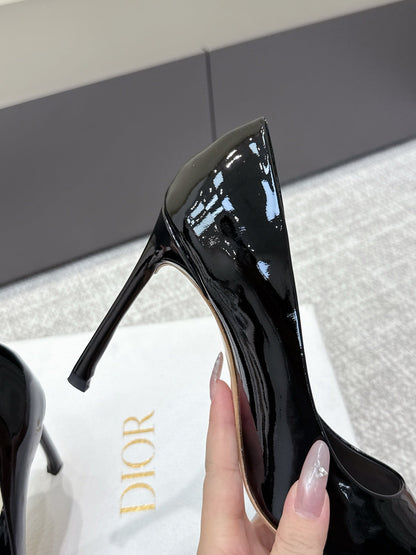CD 26s High Heels Pump 105 Black Patent Leather 661481