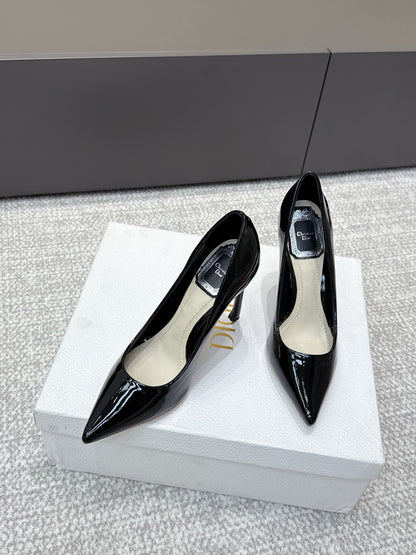 CD 26s High Heels Pump 105 Black Patent Leather 661481