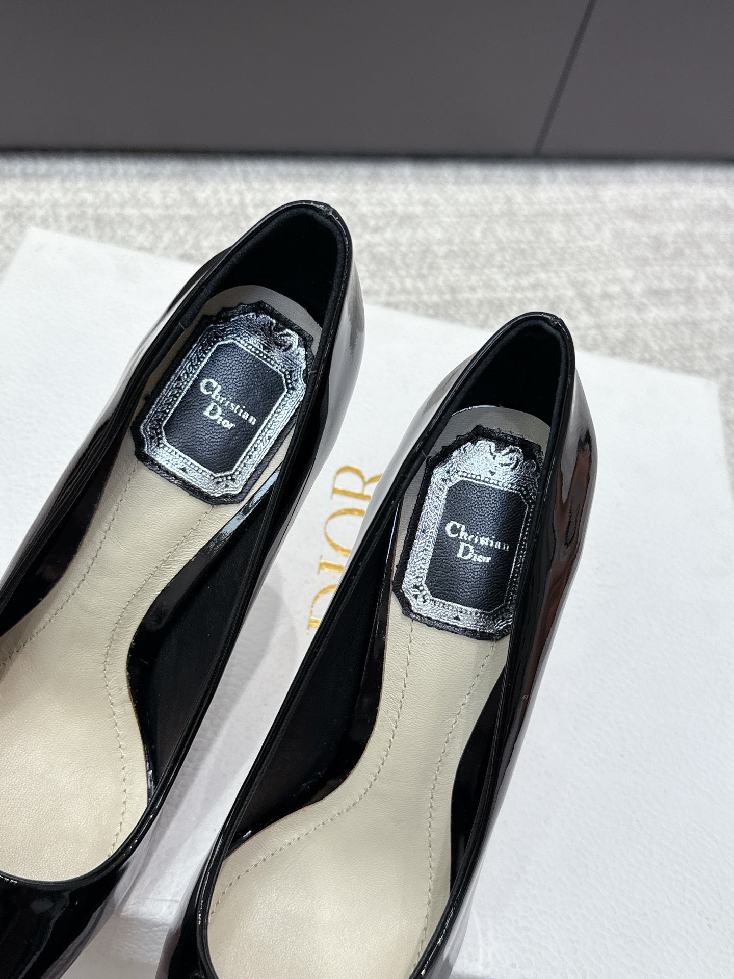 CD 26s High Heels Pump 105 Black Patent Leather 661481