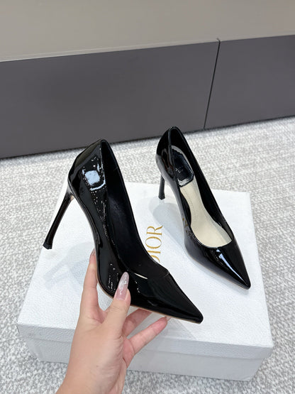 CD 26s High Heels Pump 105 Black Patent Leather 661481