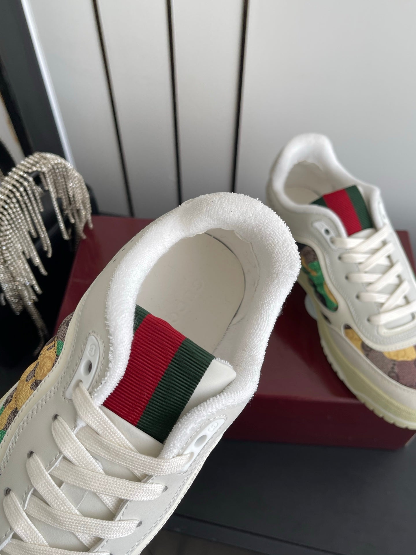 GG 26 Couple Sneakers White Multicolor Cowhide 631676