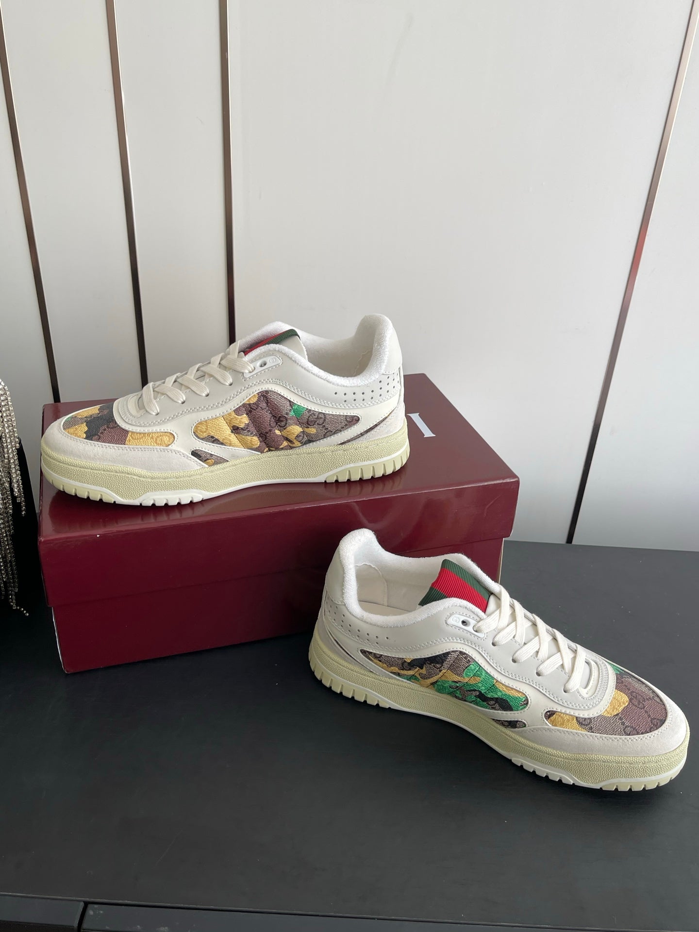 GG 26 Couple Sneakers White Multicolor Cowhide 631676
