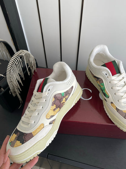 GG 26 Couple Sneakers White Multicolor Cowhide 631676