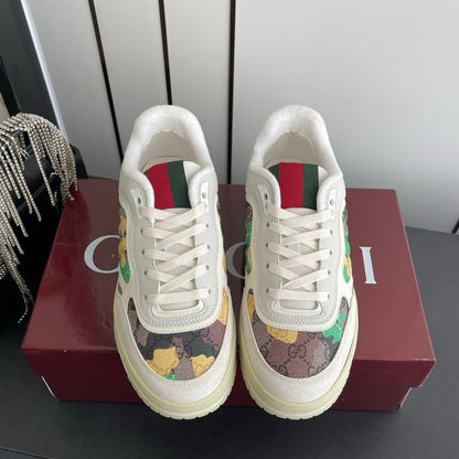 GG 26 Couple Sneakers White Multicolor Cowhide 631676