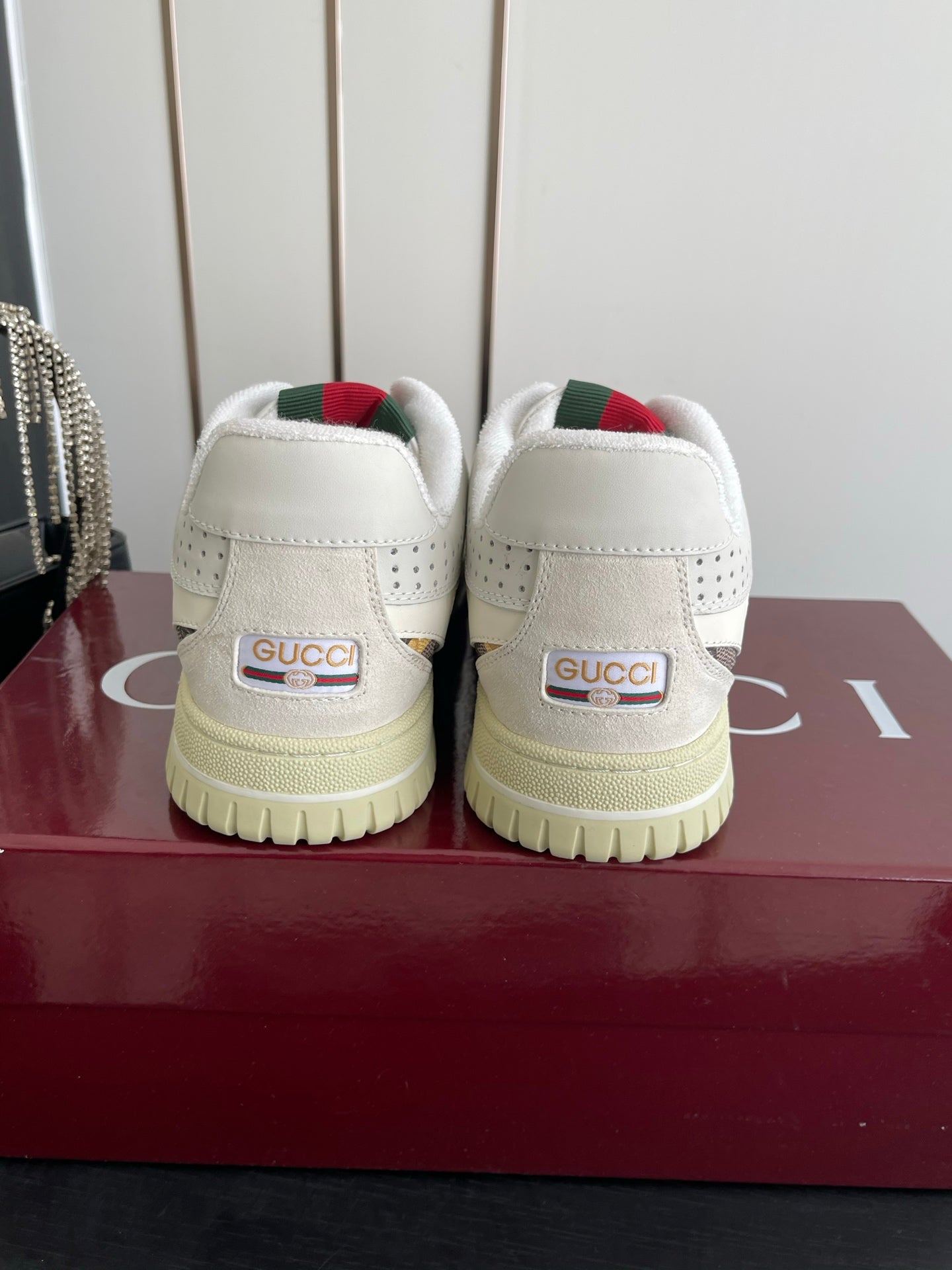 GG 26 Couple Sneakers White Multicolor Cowhide 631676