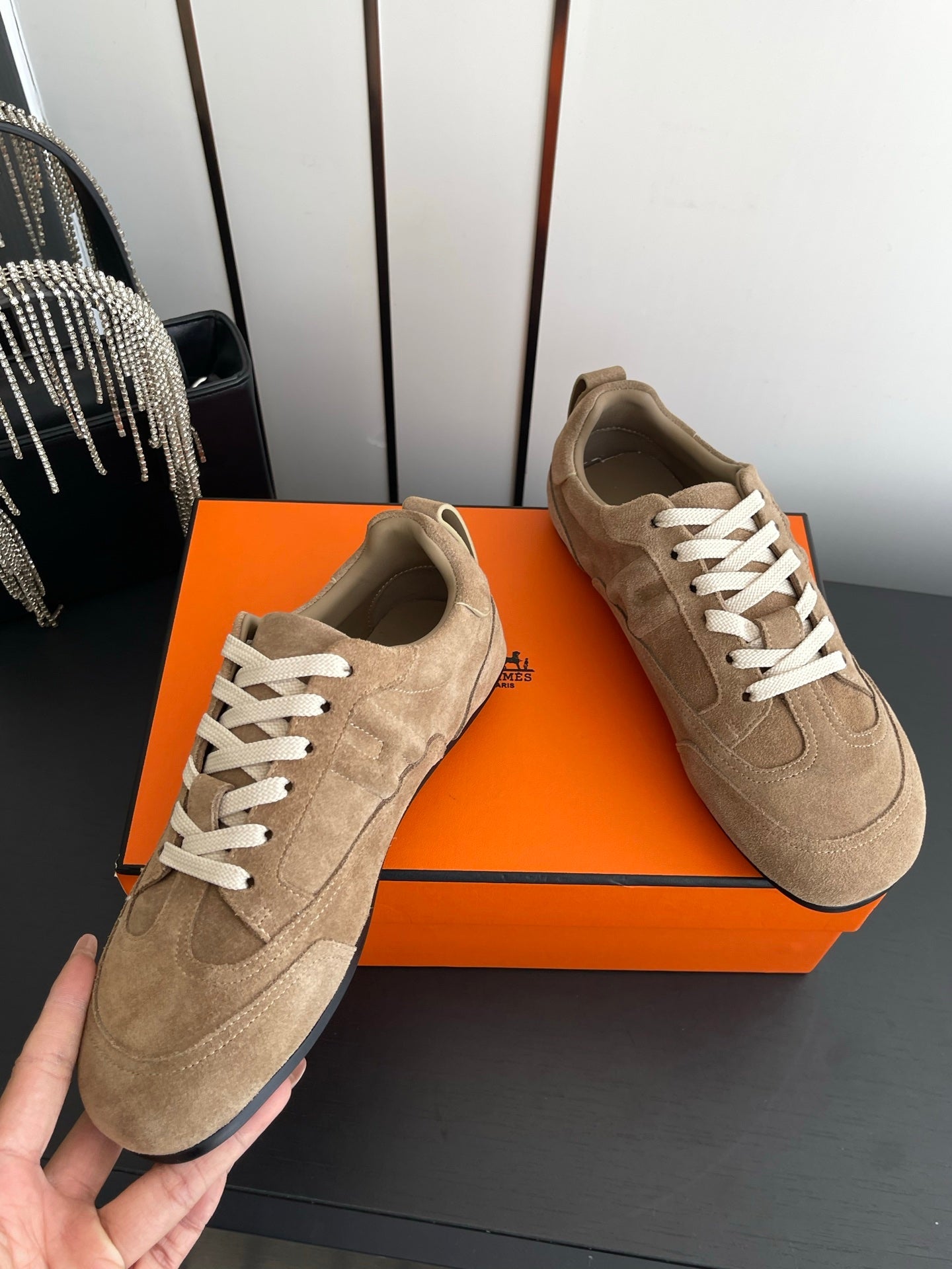 HM May Derby Shoes Brown Suede 739999