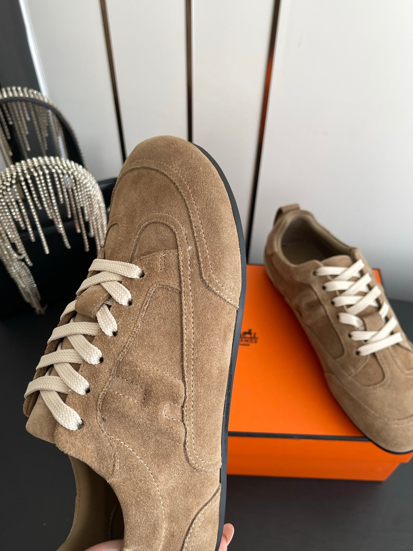 HM May Derby Shoes Brown Suede 739999