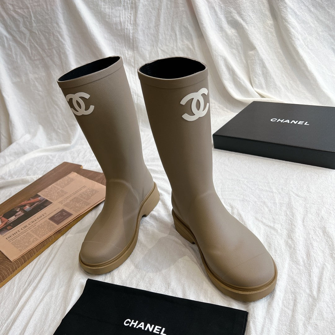 CC 26s Rain Boots Taupe Rubber 928091