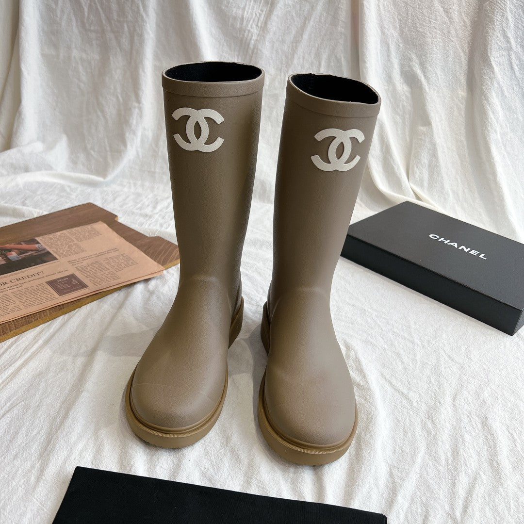 CC 26s Rain Boots Taupe Rubber 928091