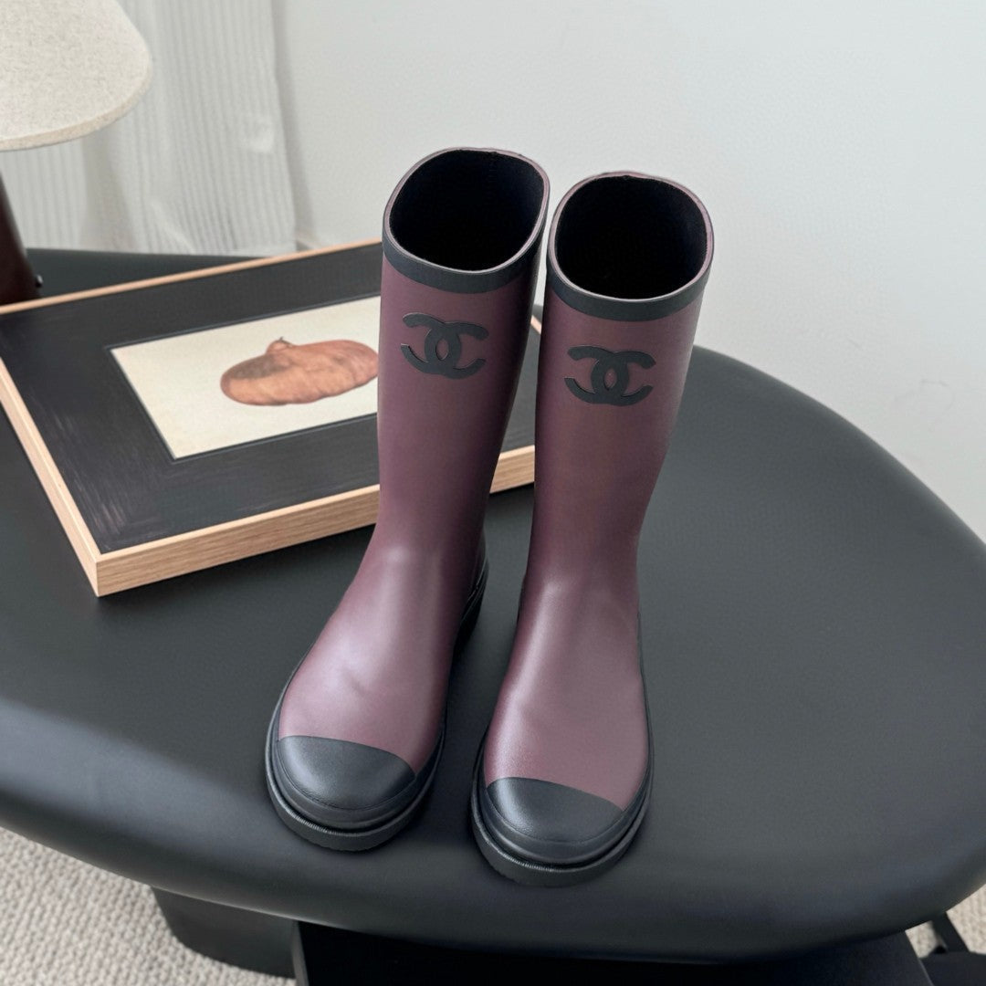 CC 26s Rain Boots Burgundy Rubber 927128