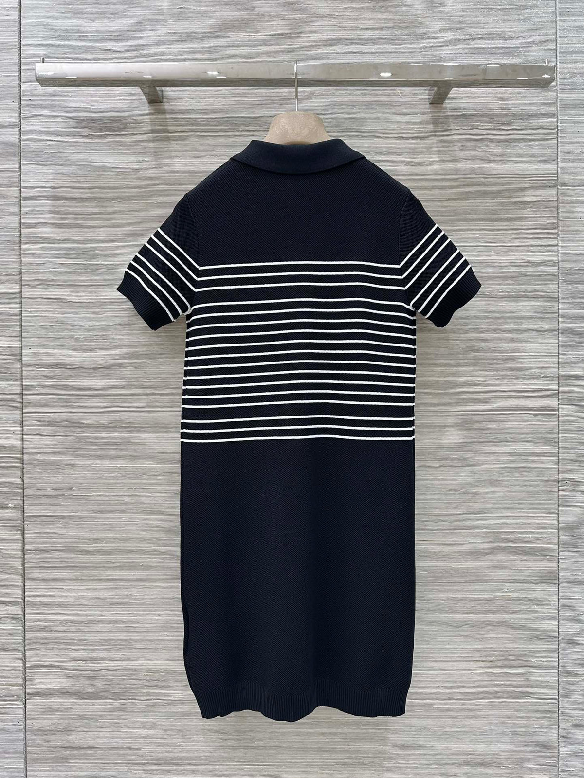 Gucci Polo Shirt Dress Black Cotton Wool