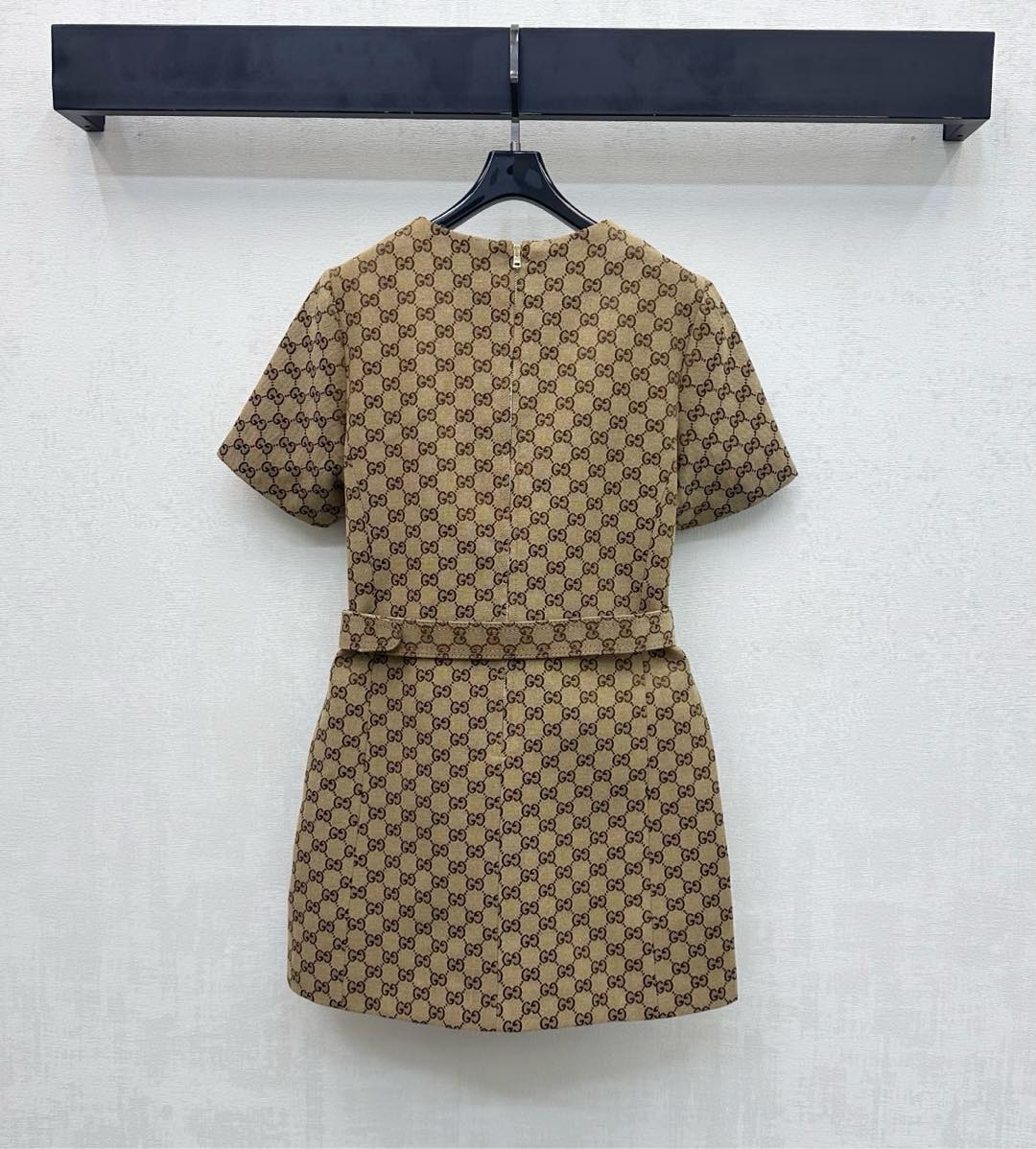 GG Cotton Canvas Fabric Dress 342889