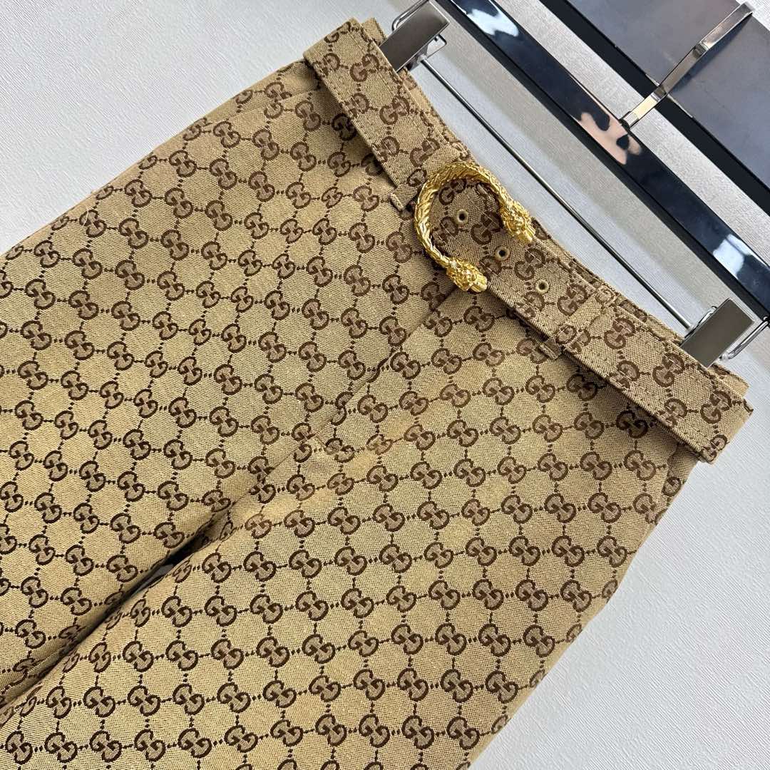 GG Canvas Trousers With Horsebit 342902
