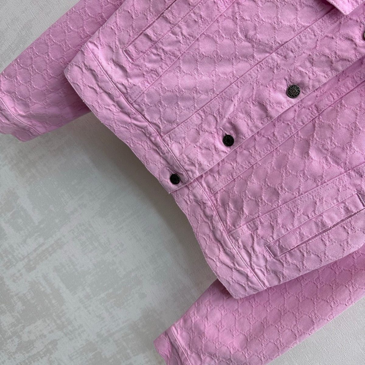 GG 26s Jacquard Jacket Hot Pink Denim 363931