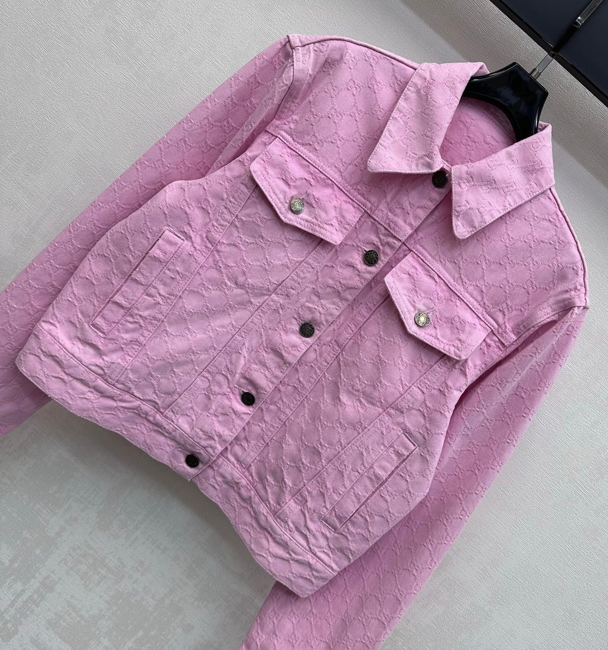 GG 26s Jacquard Jacket Hot Pink Denim 363931