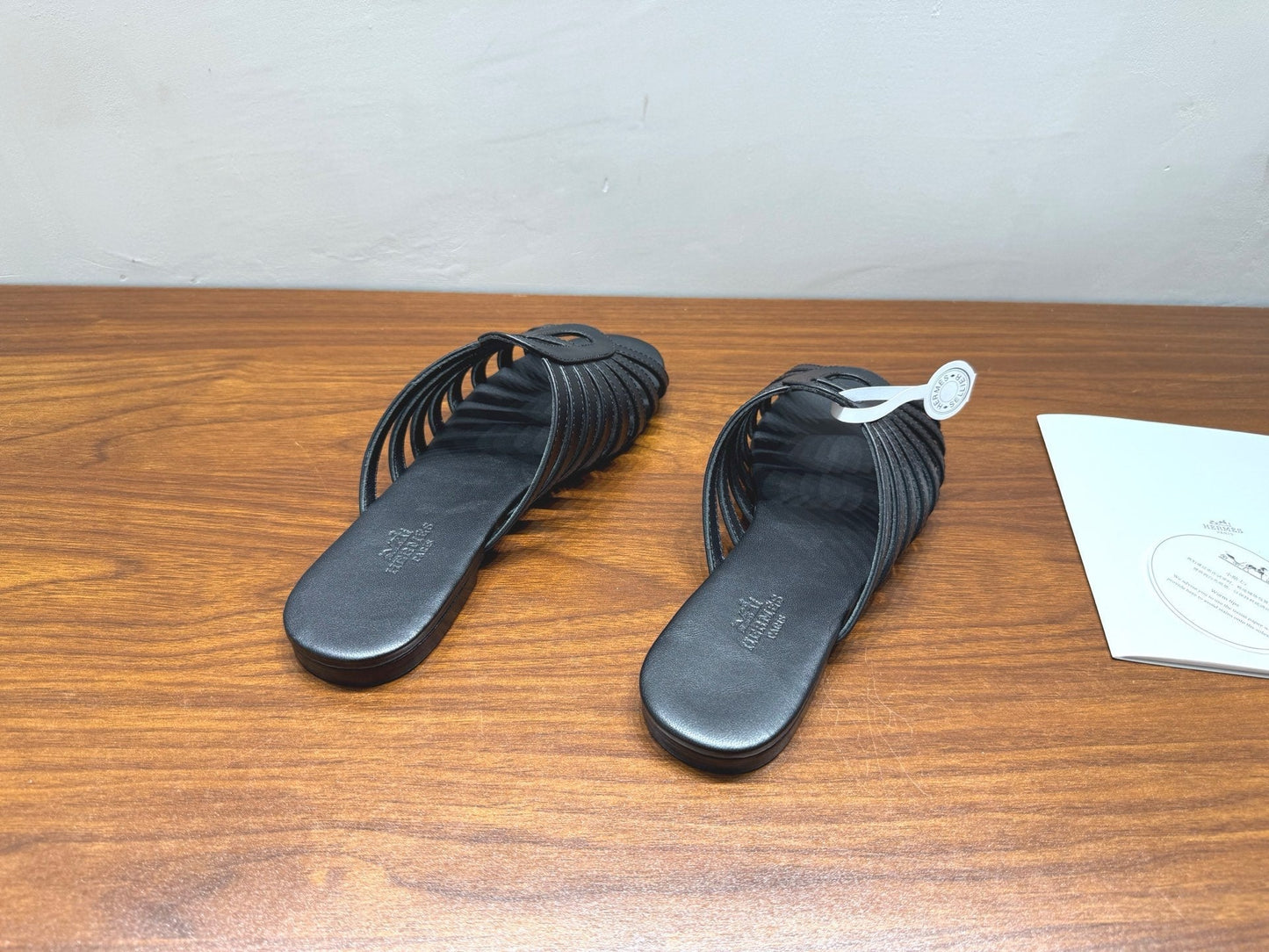 HM Noria Sandals Black Leather 849475