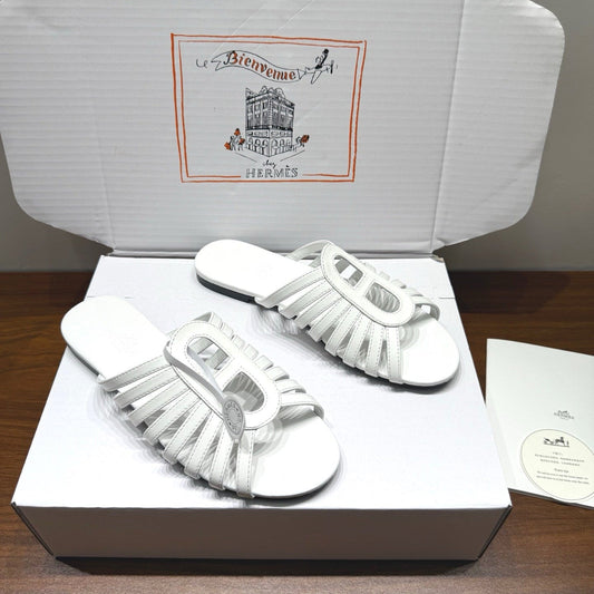 HM Noria Sandals White Leather 849476
