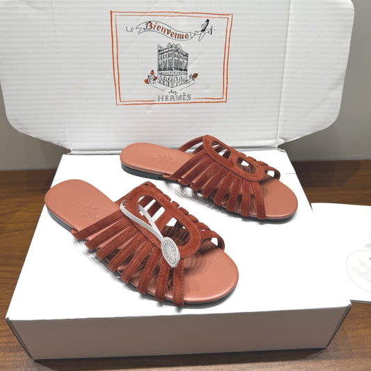 HM Noria Sandals Tan Suede 849478