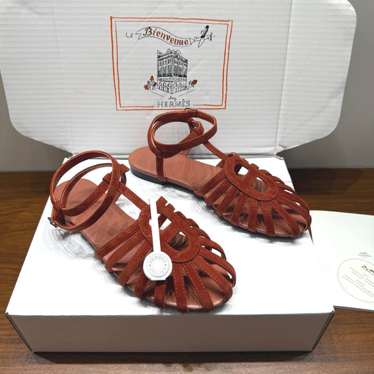 HM Nour Sandals Tan Suede 849486