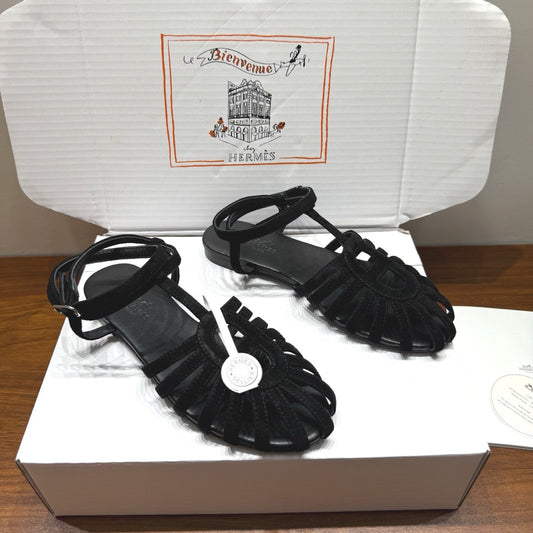 HM Nour Sandals Black Suede 849488
