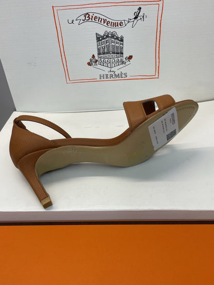 HM 26ss High Heel Sandals 70 Brown Cowhide 607117