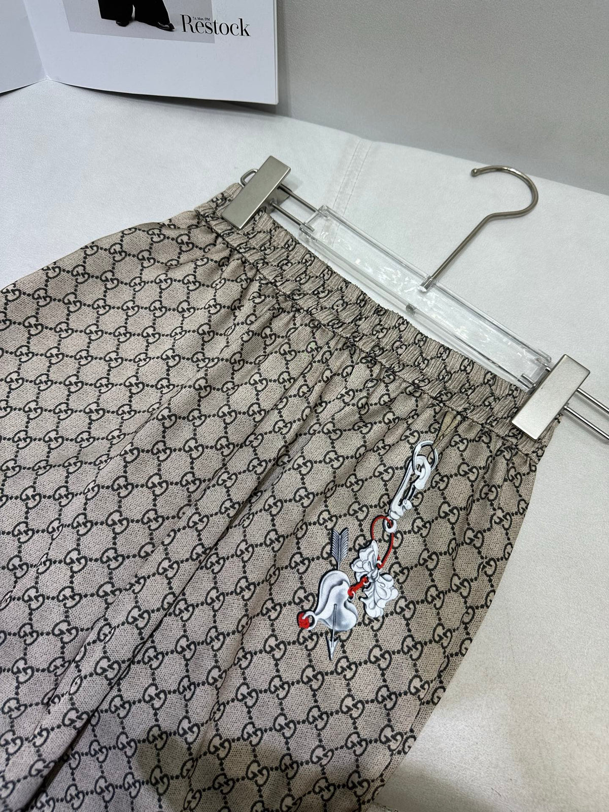 Gucci 2025 Pattern Set White Brown Polyester Fiber
