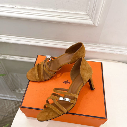 HM Lipstick 65 Sandals Brown Suede 536143