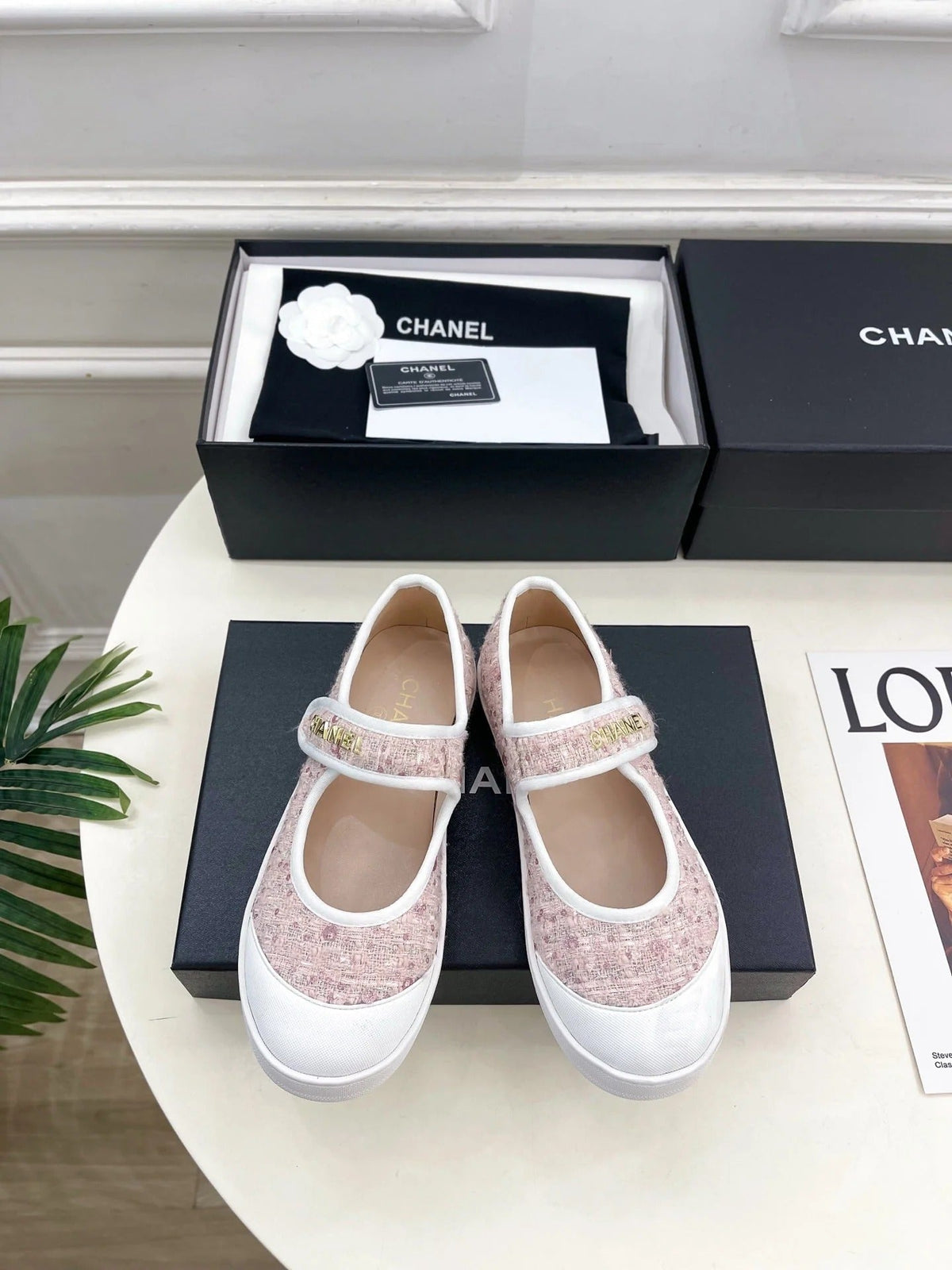 Chanel 2026 Mary Jane Shoes Sheepskin Tweed 831463