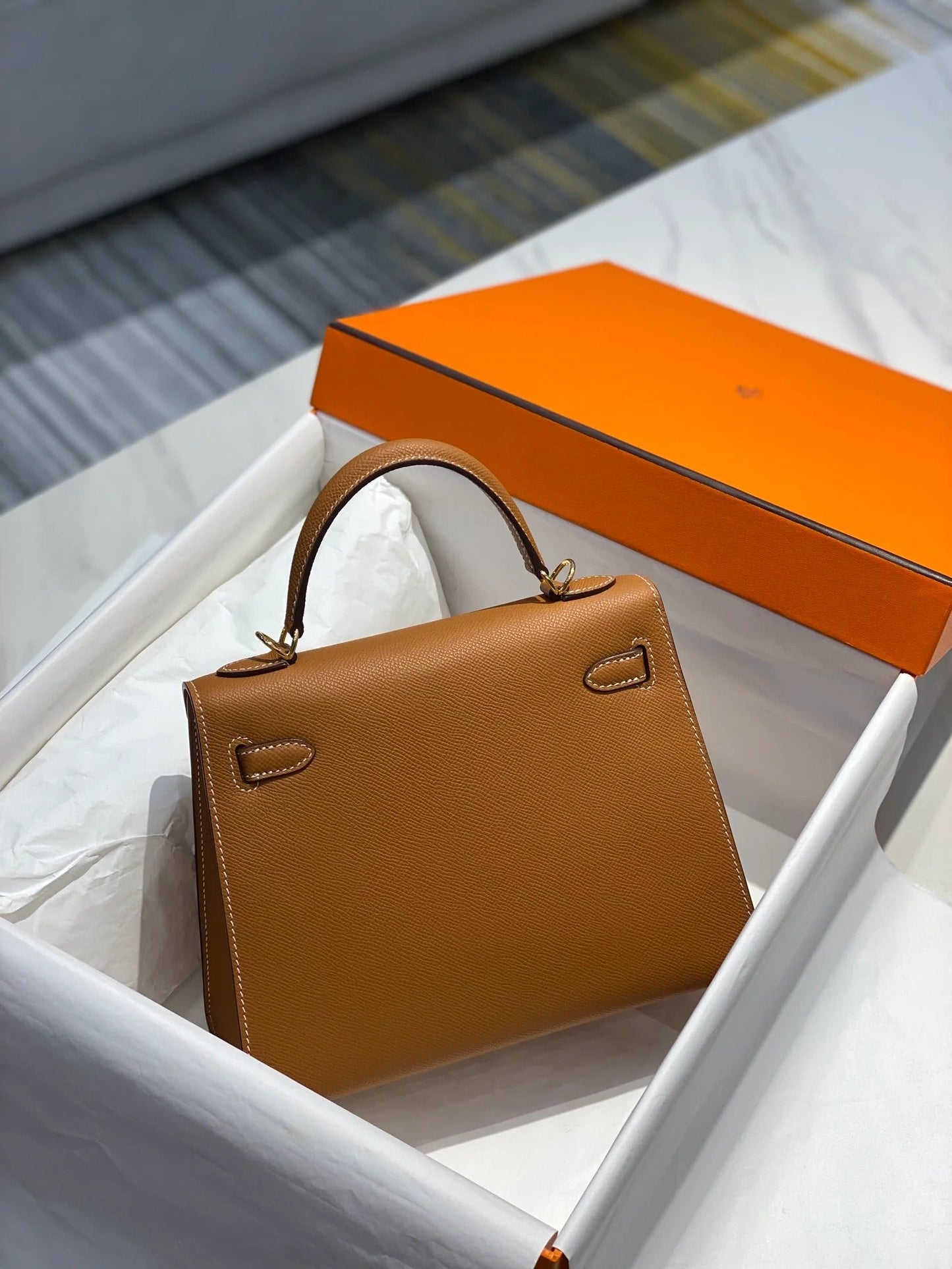 Hermes 2025 Kelly Brown Epsom Leather with Gold Hardware