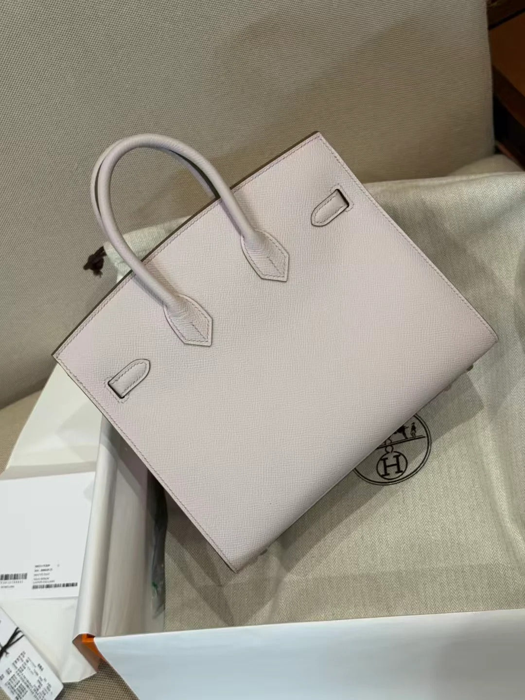 Hermes 2026 Birkin Bag 25cm Light Pink Epsom Leather