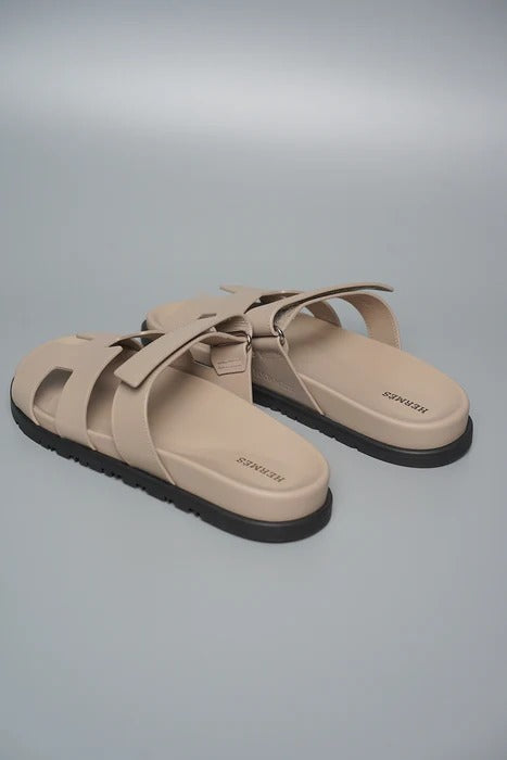 HM Chypre Sandals Beige Mastic Sheepskin 001