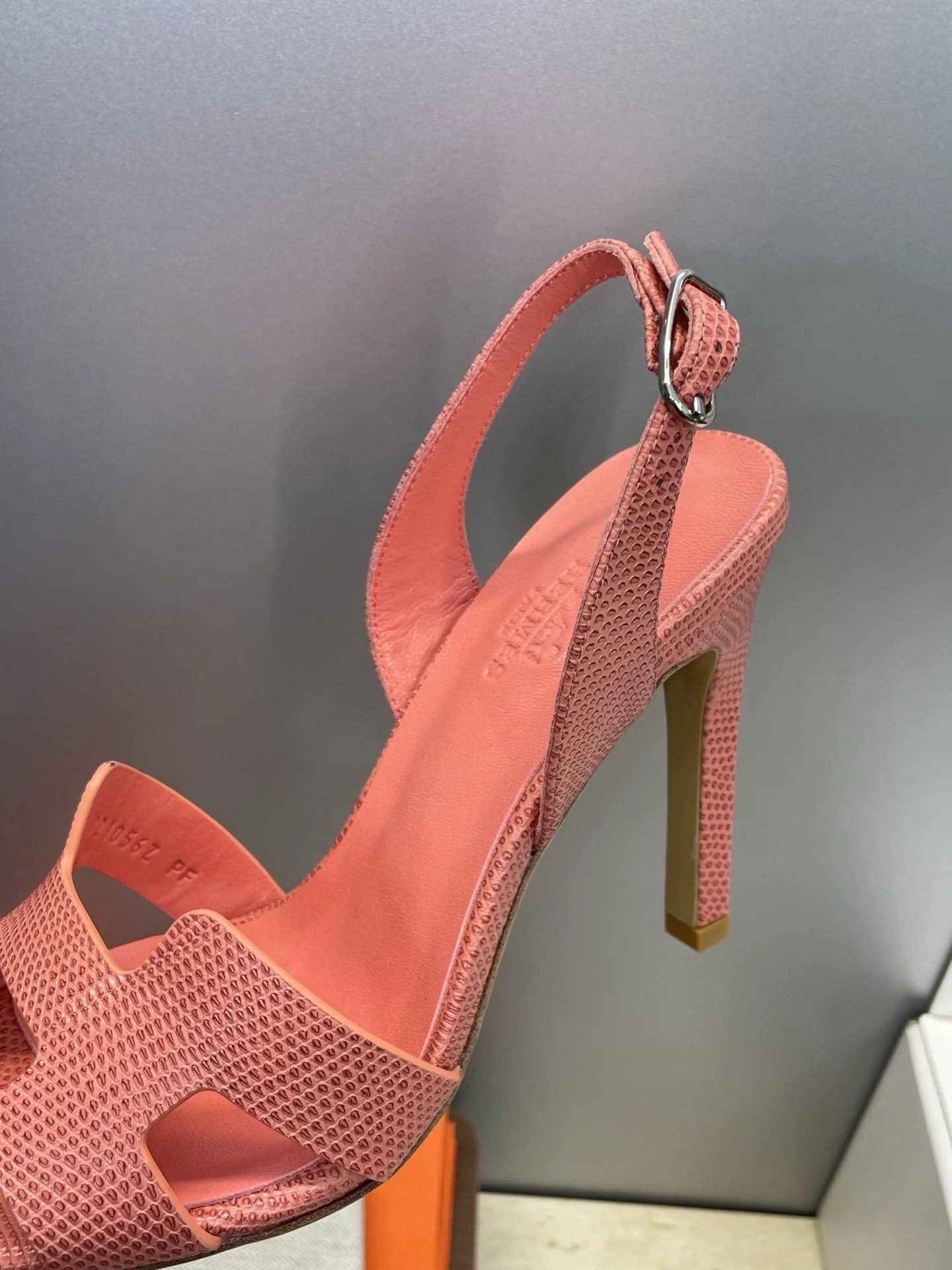 HM 26ss High Heel Sandals 105 Soft Pink Cowhide 607110
