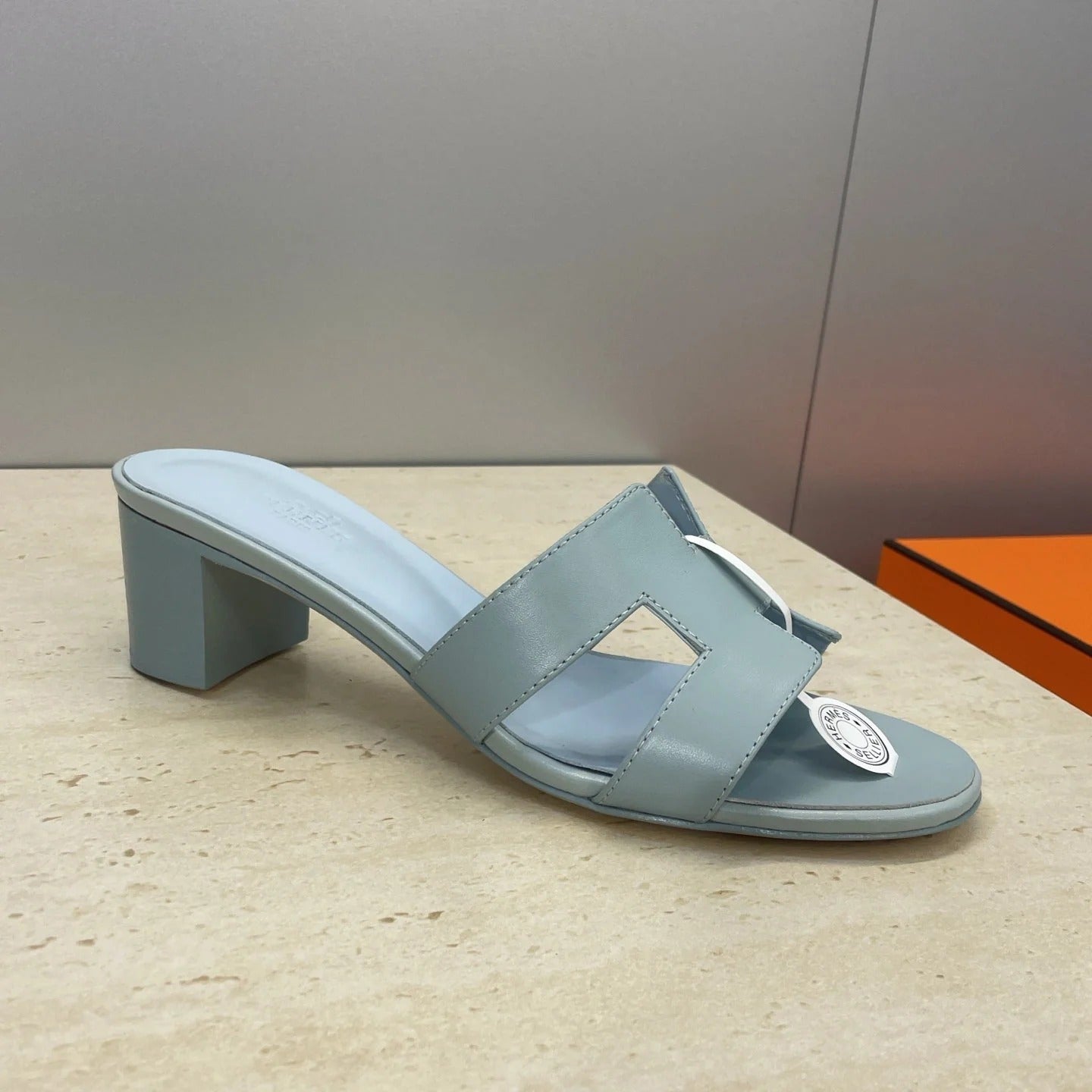 HM 26ss Oran Sandals 45 Light Beige Calfskin 607227