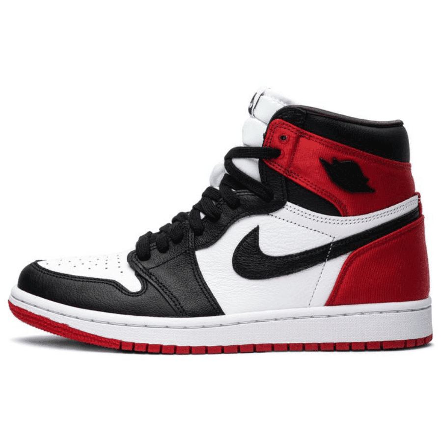 Jordan 1 Retro High Satin Black Toe Sneakers - Prime Pick