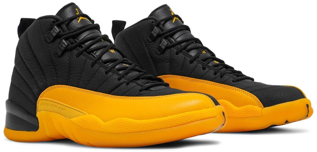 Jordan 12 Retro Black University Gold Sneakers - Modern Classic