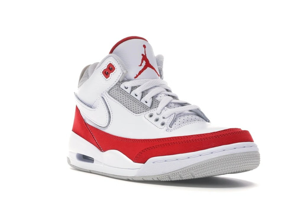 Jordan 3 Retro Tinker White University Red Sneakers - Streetwear Essential