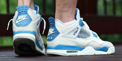 Jordan 4 Retro Golf Military Blue Sneakers - Court Icon