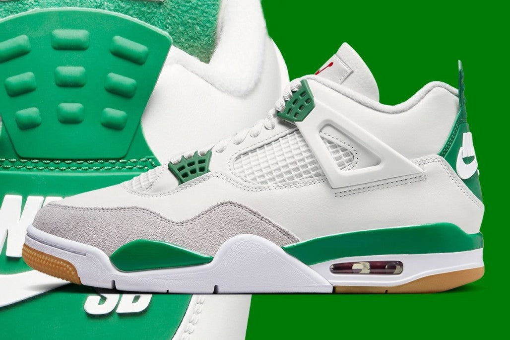 Jordan 4 Retro SB Pine Green Sneakers - Modern Classic | Designer Kicks