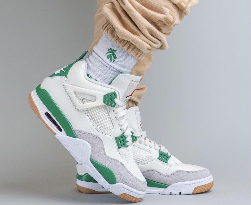 Jordan 4 Retro SB Pine Green Sneakers - Modern Classic | Designer Kicks