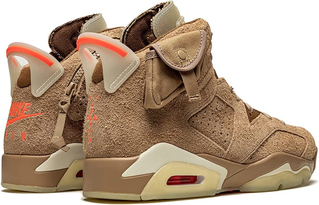 Jordan 6 Retro Travis Scott British Khaki Sneakers - Hype Release