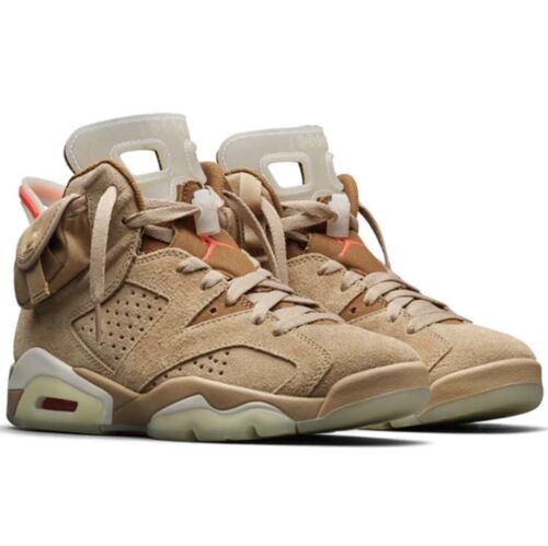 Jordan 6 Retro Travis Scott British Khaki Sneakers - Hype Release