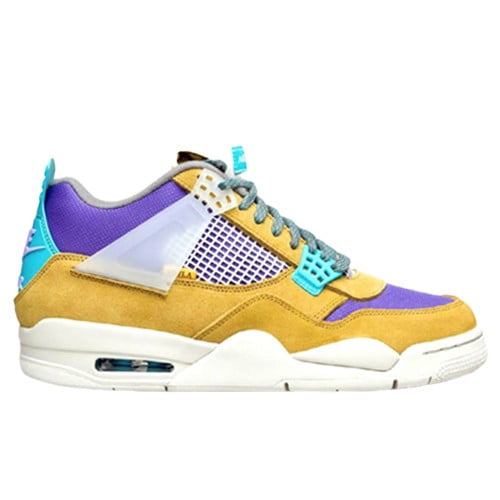 Union x Air Jordan 4 30th Anniversary Desert Moss Turquoise Blue...