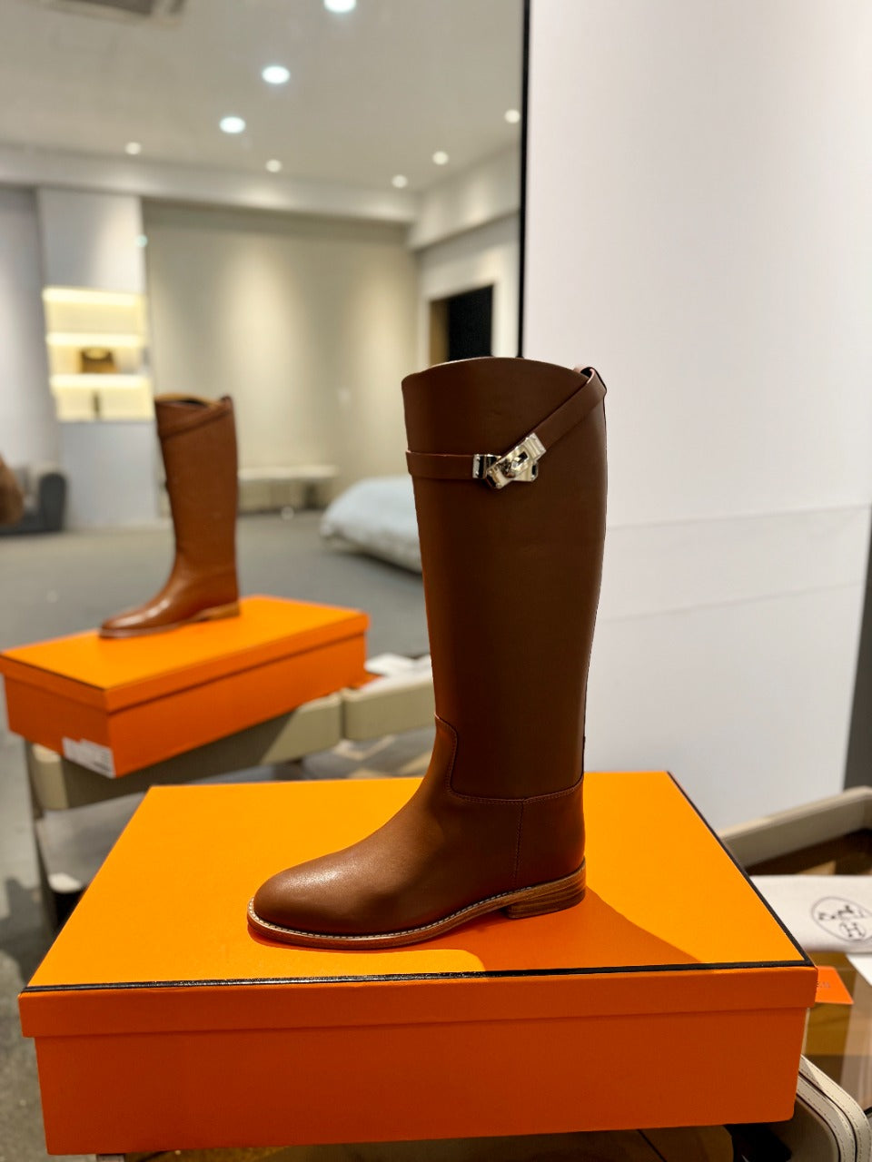 HM Stivali Jumping 20mm Brown Cowhide  961664