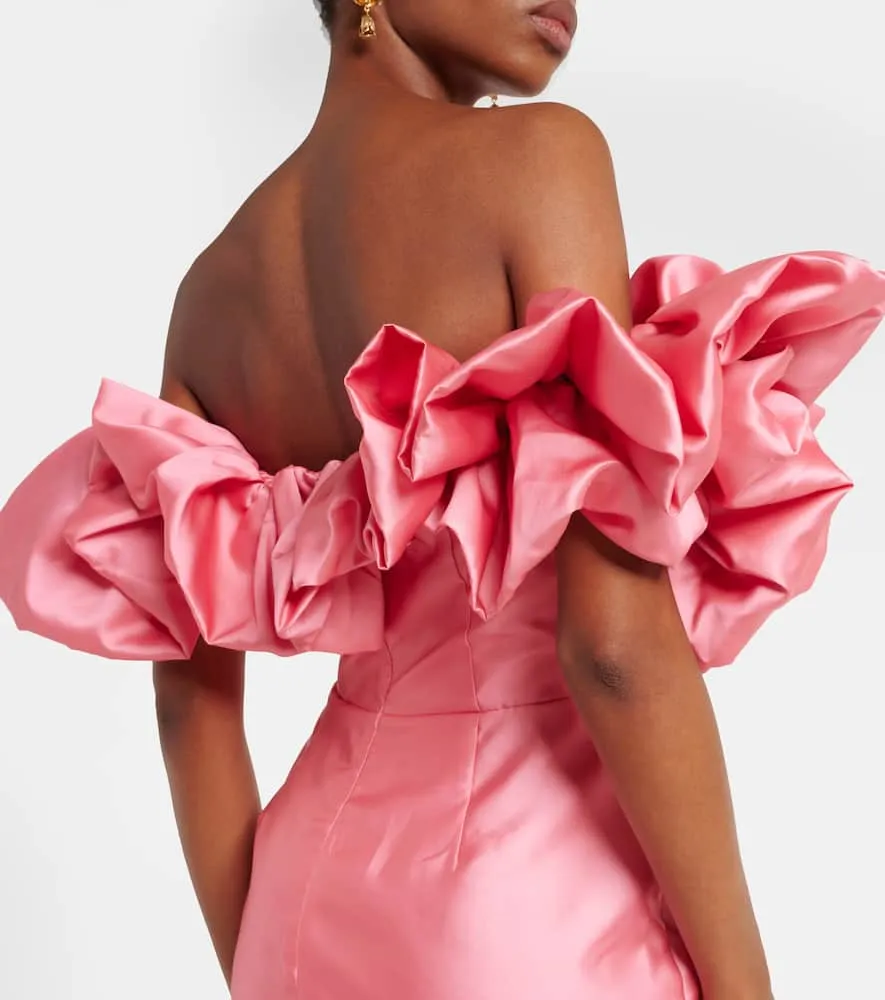 Alemais Ruffled off-shoulder gown