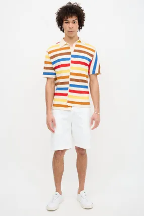 Asymmetric Striped Polo