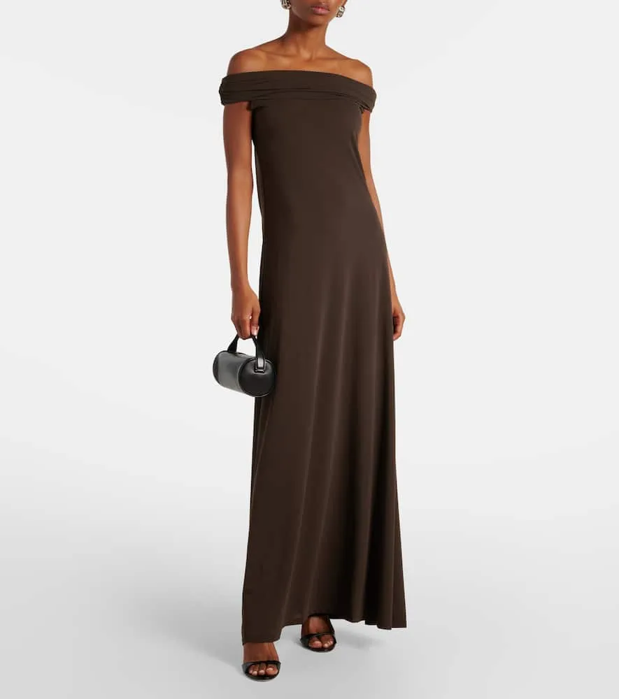Faithfull Sophie off-shoulder maxi dress