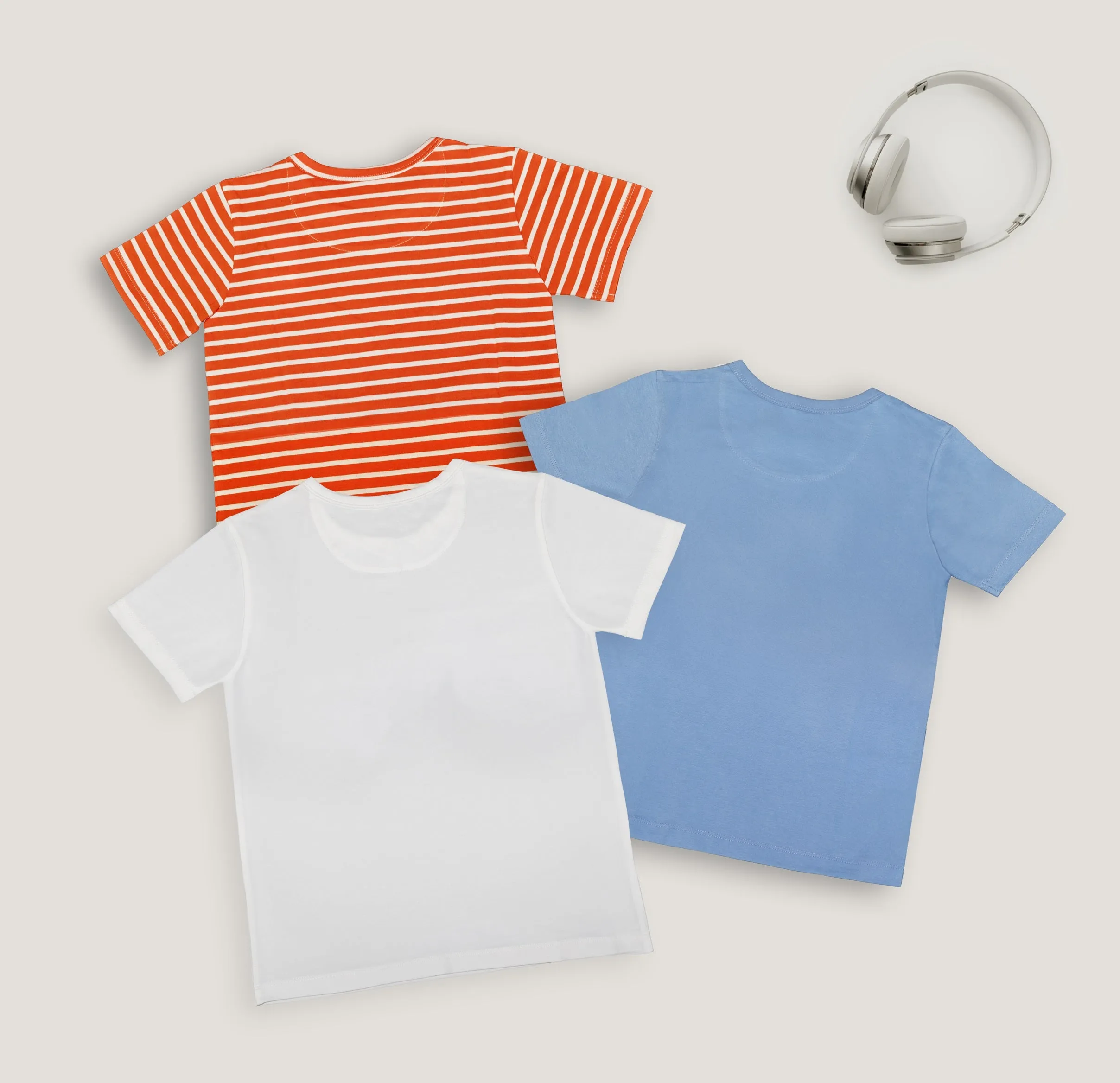 Kids Pure Cotton T-Shirt Combo Set (3 Pieces)